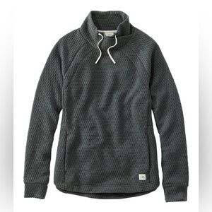 LL Bean NWT Ridgeknit Crossneck Pullover